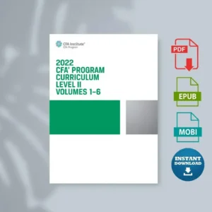 2022 CFA Program Curriculum Level Ii Box Set [Ebook]